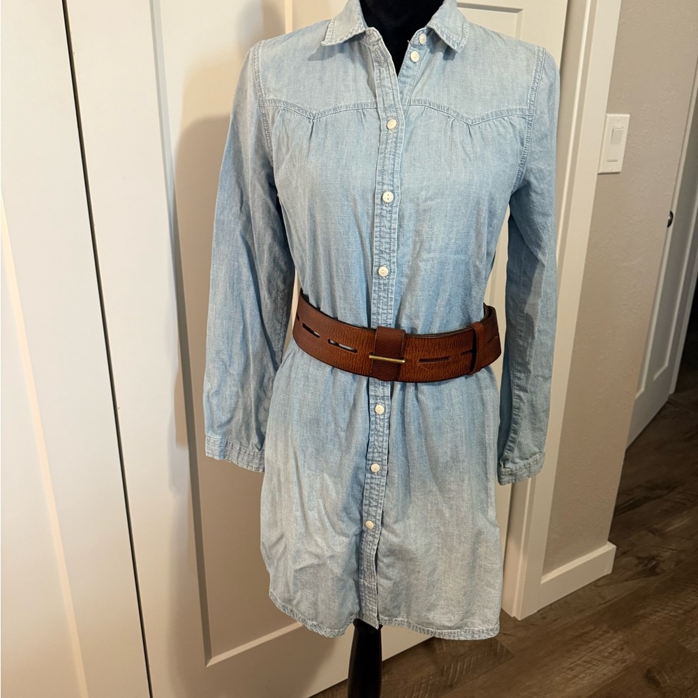 American Eagle Outfitters Light Blue Denim Mini Dress
